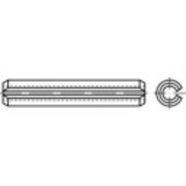 TOOLCRAFT 1068929 Spännstift (Ø x L) 4 mm x 18 mm Rostfritt stål 50 st