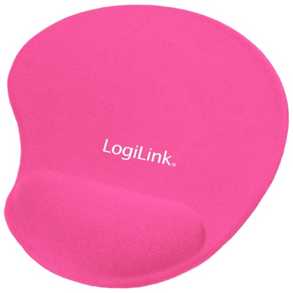 LogiLink ID0027P Musmatta med handledsstöd Ergonomisk Rosa