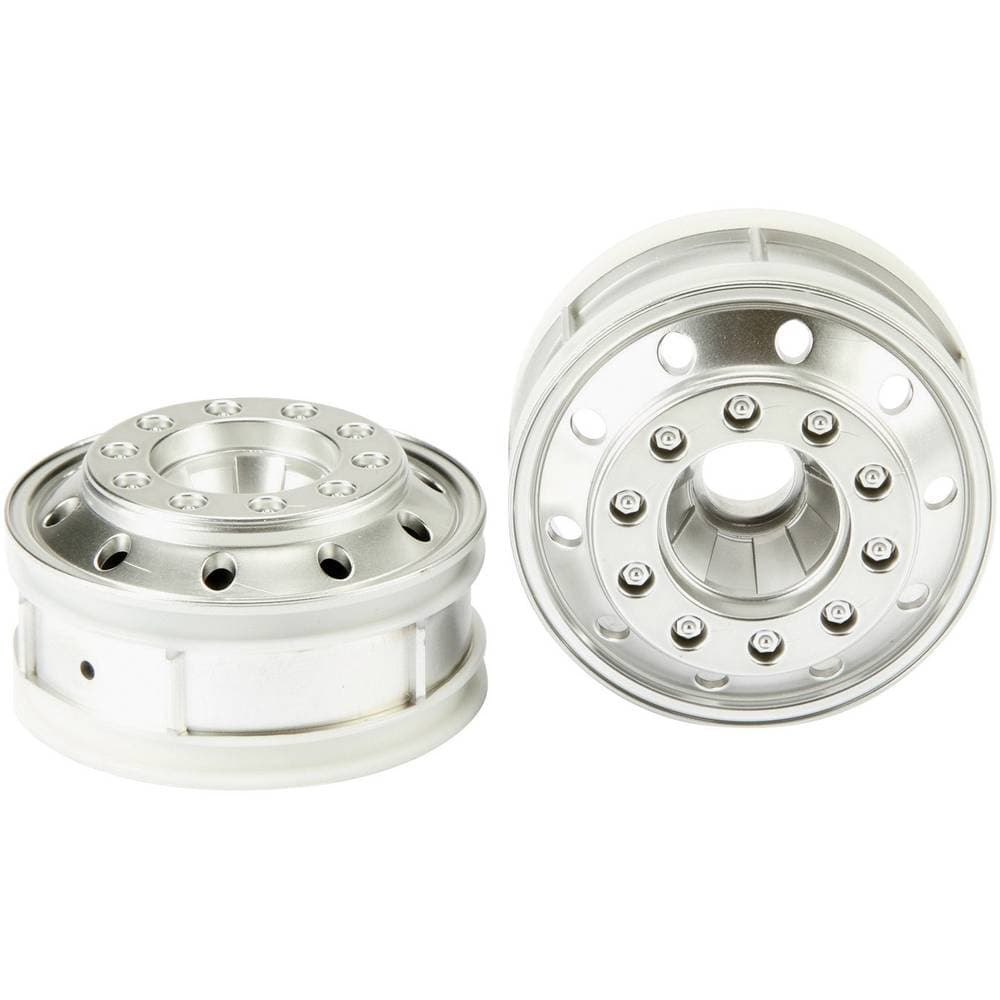 Tamiya 1:14 Lastbil Fälgar 22 mm Plast Euro-optik Krom (matt) 2 st