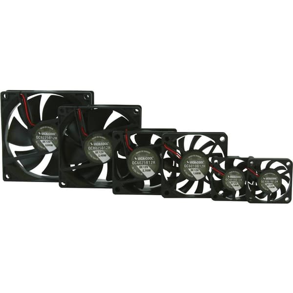 QuickCool QC9225B12H Axialfläkt 12 V/DC 100.24 m³/h (L x B x H) 92 x 92 x 25 mm