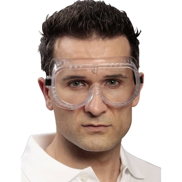 Ekastu BASIC 277 382 Heltäckande skyddsglasögon Svart, Vit EN 166-1 DIN 166-1