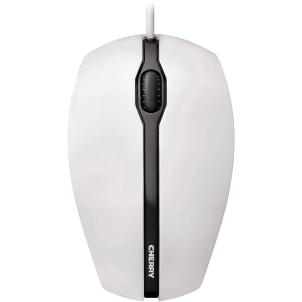 CHERRY Gentix Corded WiFi mus USB Optisk Vit 3 Knappar 1000 dpi
