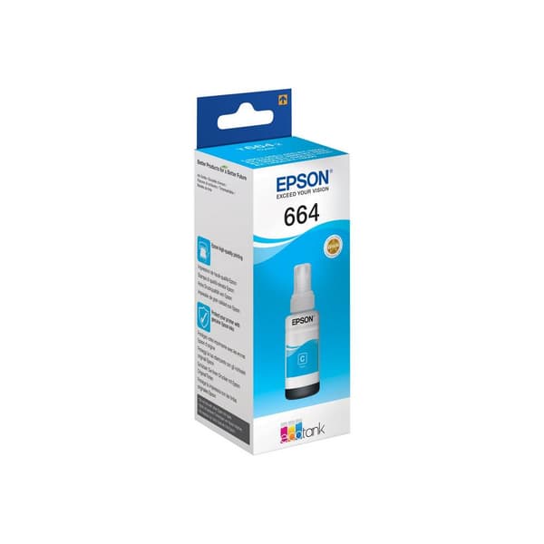 Epson C13T66424010 664 EcoTank Påfyllning Original Epson Cyan 70 ml