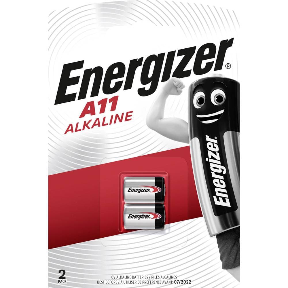Energizer A11/E11A Alkaline 2er Specialbatteri 11 A Alkaliskt 6 V 38 mAh 2 st