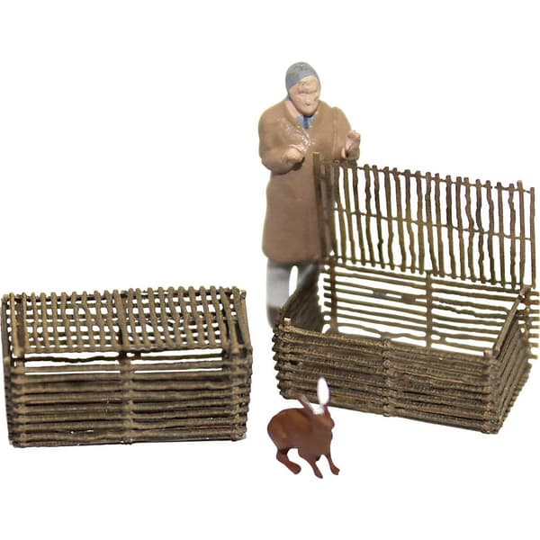 MBZ 80240 H0 4-pack smådjurskorgar Lasercut-modell