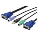 Miniatyrbild 3 av 3: Digitus KVM Adapterkabel [1x USB-A, VGA - 1x VGA] 1.80 m Svart