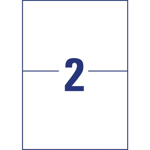 Avery-Zweckform L7916-10 210 x 148 mm Polyetenfilm Vit 20 st Permanent Folieetiketter