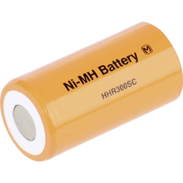 Specialbatteri laddbart Sub-C Flat-Top NiMH Panasonic 1.2 V 3050 mAh 1 st