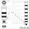 Miniatyrbild 3 av 3: Werma Signaltechnik KombiSIGN 40 Signalgivare röradapter