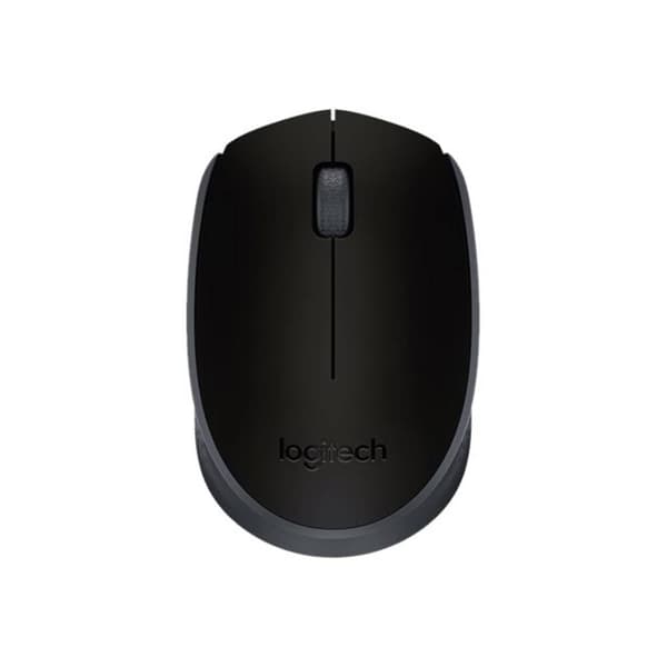 Logitech M171 WiFi mus Sladdlös, Trådlös Optisk Svart, Grå 3 Knappar 1000 dpi