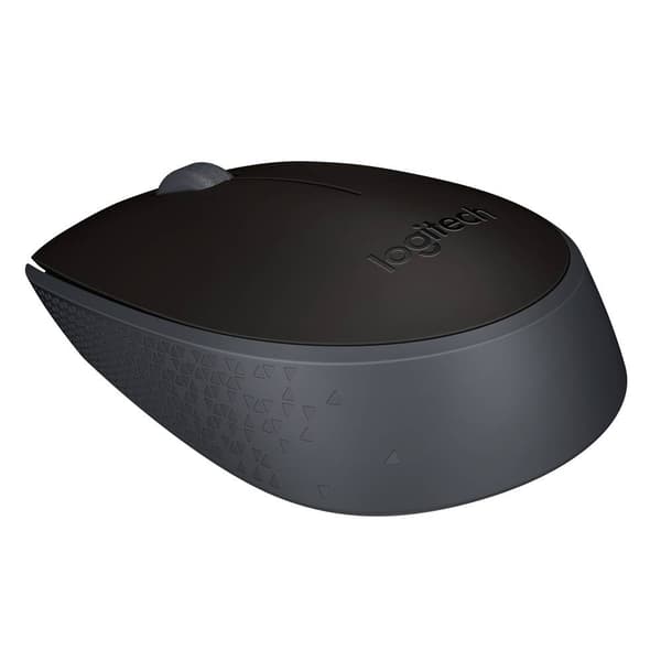 Logitech M171 WiFi mus Sladdlös, Trådlös Optisk Svart, Grå 3 Knappar 1000 dpi