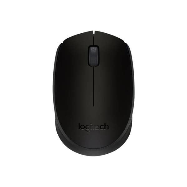 Logitech M171 WiFi mus Sladdlös, Trådlös Optisk Svart, Grå 3 Knappar 1000 dpi