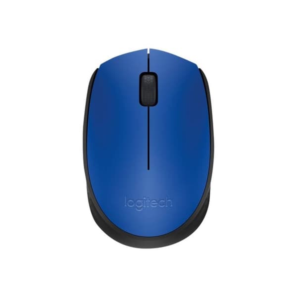 Logitech M171 WiFi mus Sladdlös, Trådlös Optisk Blå, Svart 3 Knappar 1000 dpi