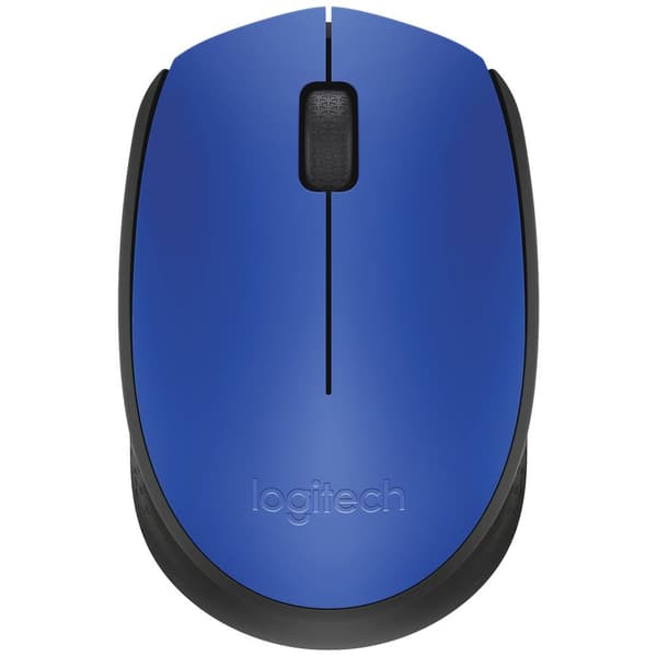 Logitech M171 WiFi mus Sladdlös, Trådlös Optisk Blå, Svart 3 Knappar 1000 dpi