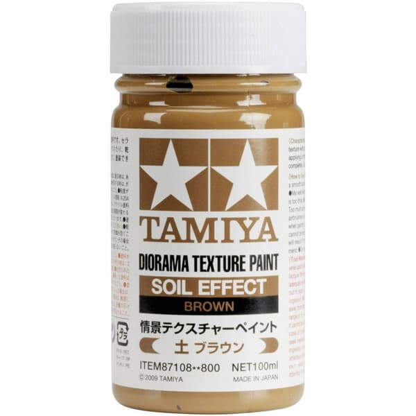 Tamiya 87108 Modelljärnväg - Texturfärg Brun 100 ml