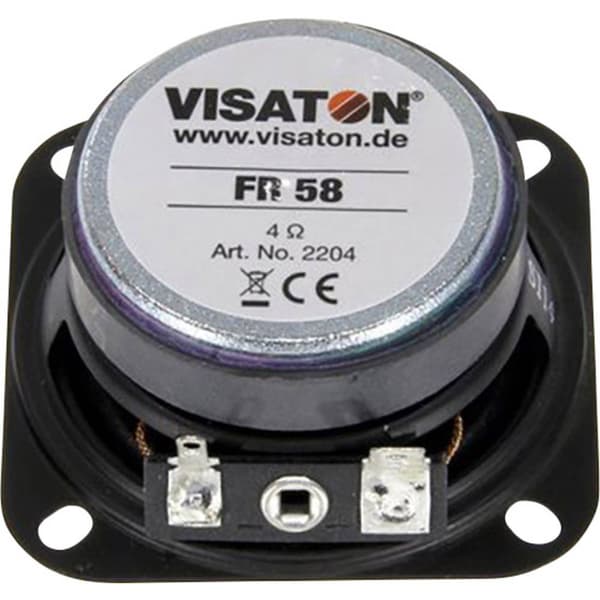 Visaton FR 58 - 4 Ohm 2.3 tum 5.8 cm Bredbandshögtalarelement 10 W 4 Ω