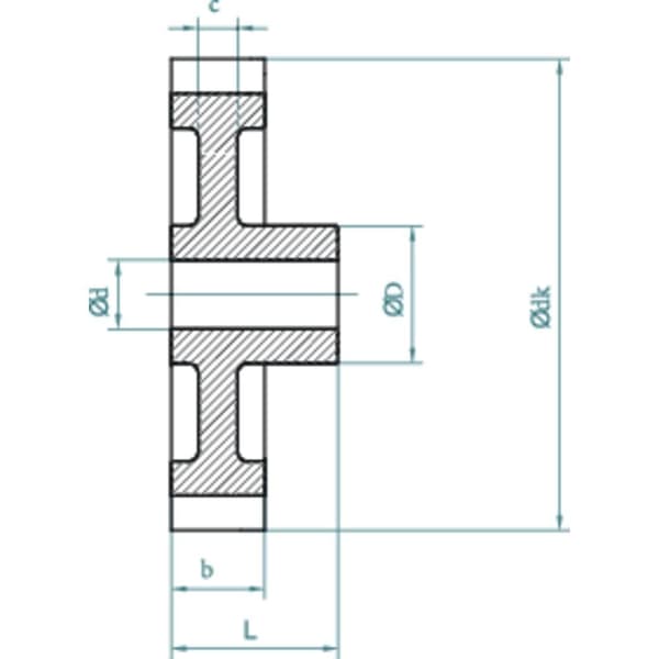 Reely Polyacetal Cylindriskt kugghjul Modul-typ: 0.5 Borrdiameter: 4 mm Antal tänder: 30