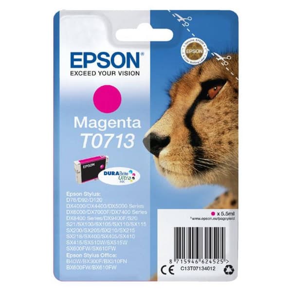 Epson Bläck T0713 Original Magenta C13T07134012