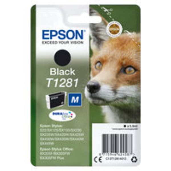 Epson Bläck T1281 Original Svart C13T12814012