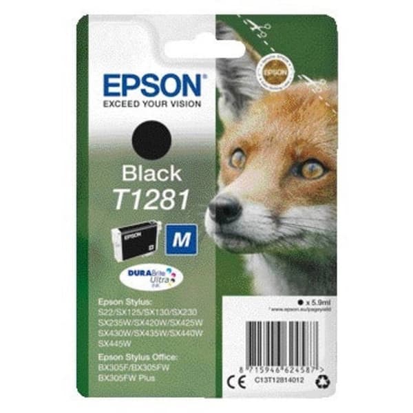 Epson Bläck T1281 Original Svart C13T12814012