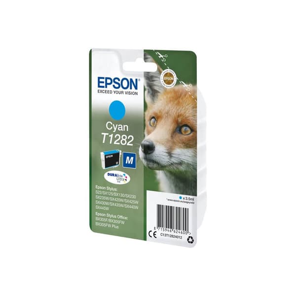Epson Bläck T1282 Original Cyan C13T12824012