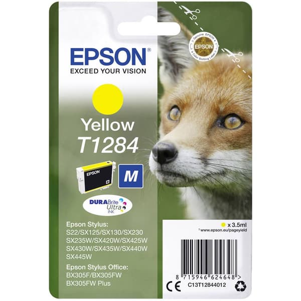 Epson Bläck T1284 Original Gul C13T12844012