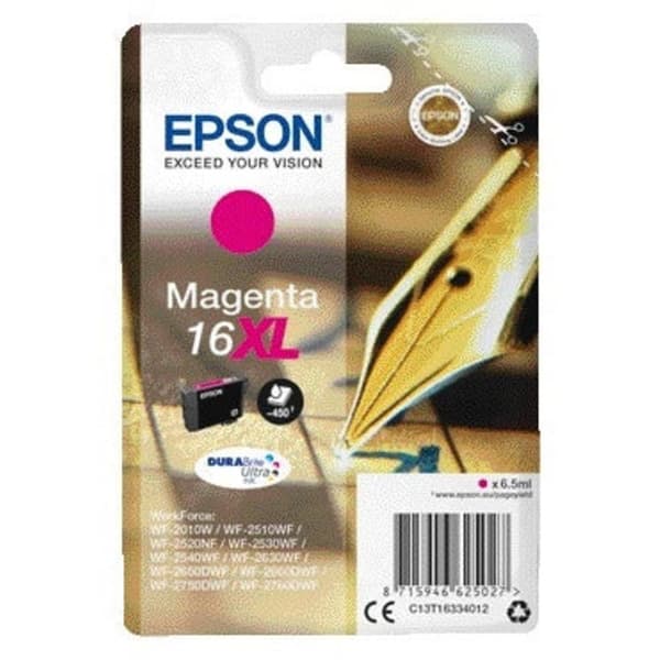 Epson Bläck T1633, 16XL Original Magenta C13T16334012
