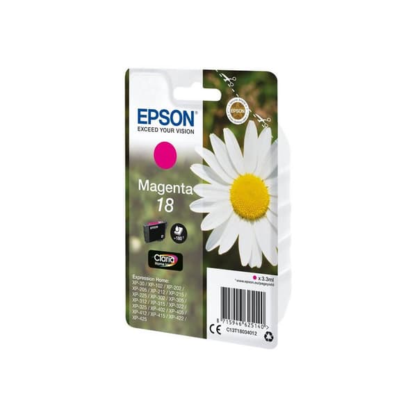 Epson Bläck T1803, 18 Original Magenta C13T18034012