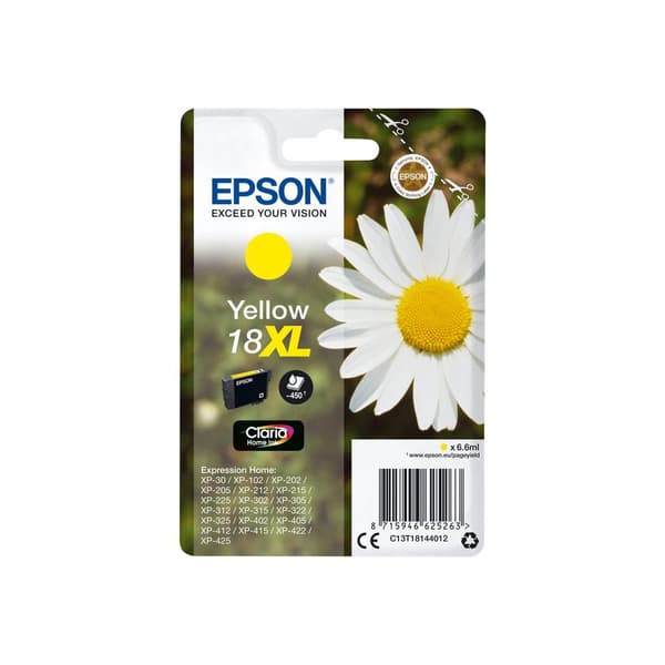 Epson Bläck T1814, 18XL Original Gul C13T18144012