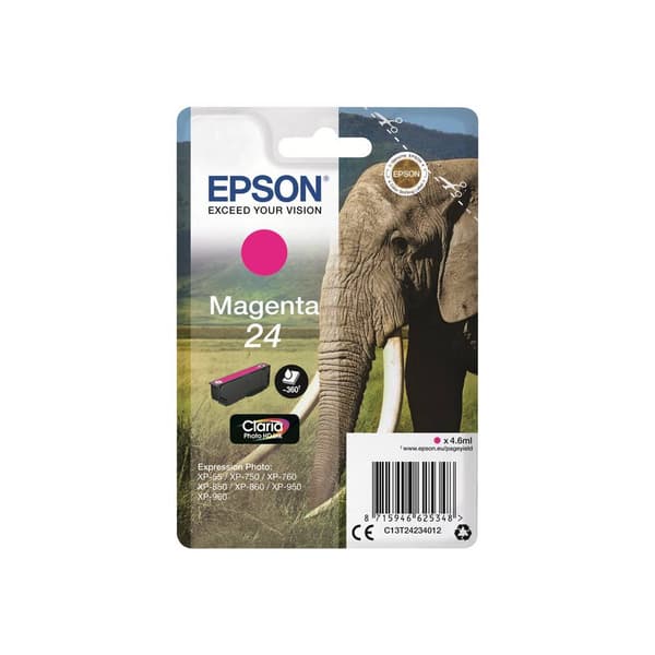Epson Bläck T2423, 24 Original Magenta C13T24234012