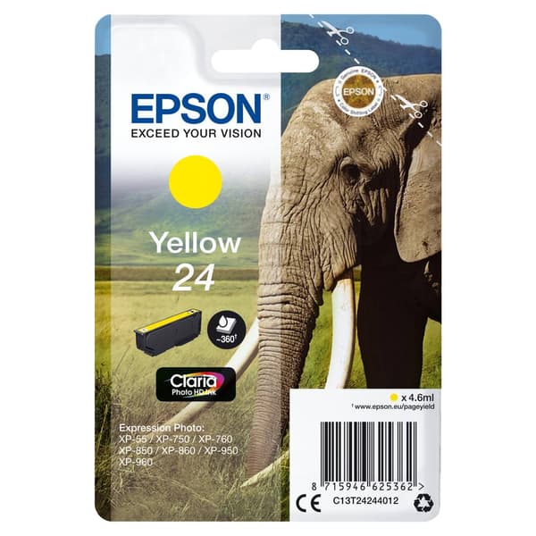 Epson Bläck T2424, 24 Original Gul C13T24244012
