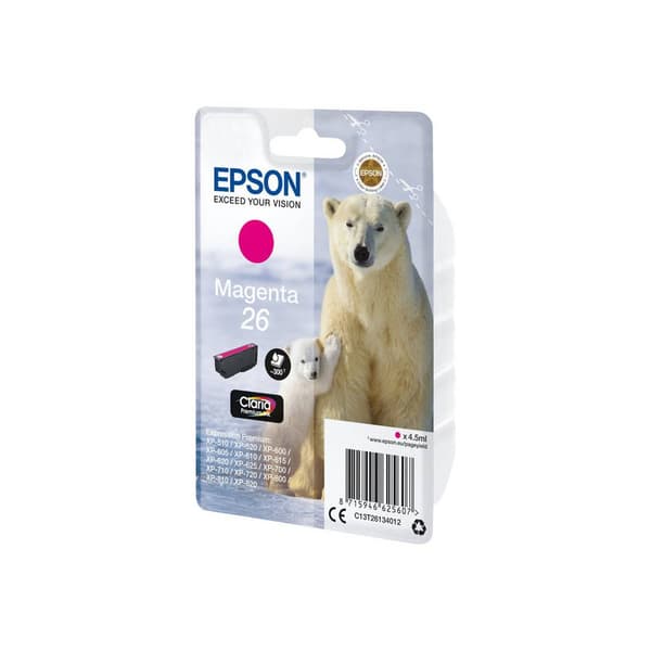 Epson Bläck T2613, 26 Original Magenta C13T26134012