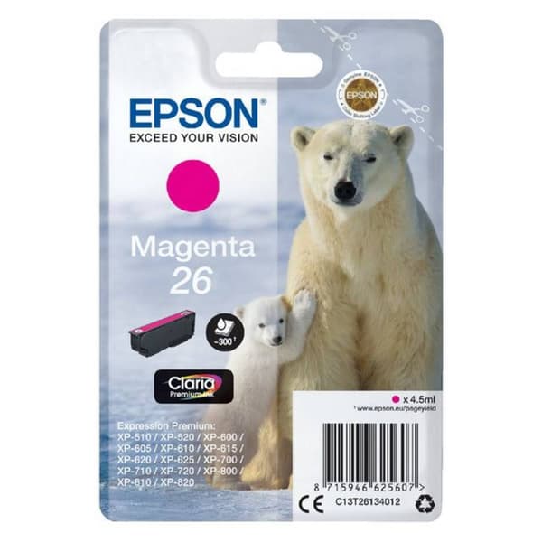 Epson Bläck T2613, 26 Original Magenta C13T26134012
