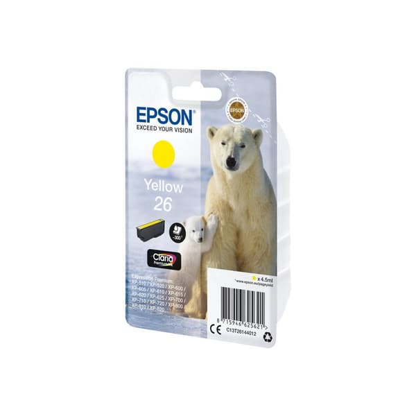 Epson Bläck T2614, 26 Original Gul C13T26144012