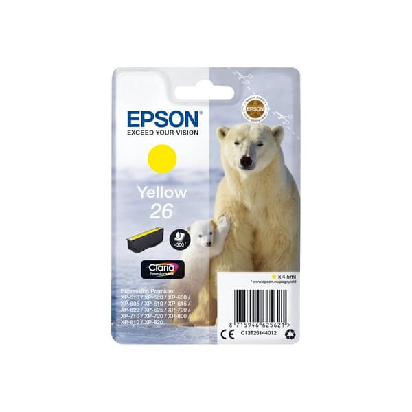 Epson Bläck T2614, 26 Original Gul C13T26144012