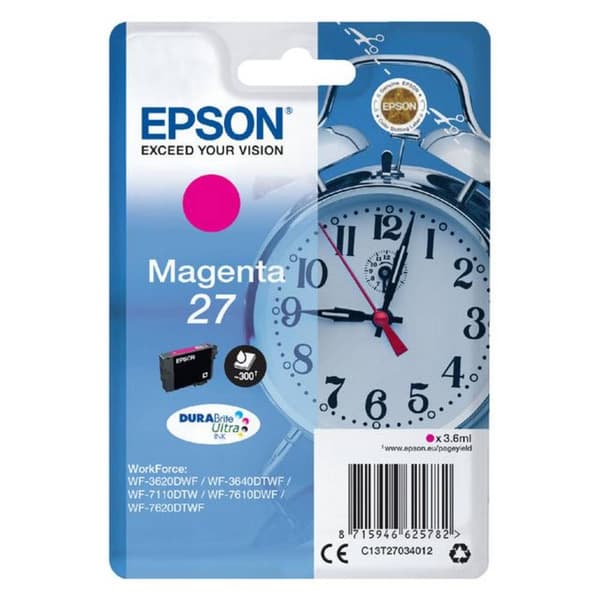 Epson Bläck T2703, 27 Original Magenta C13T27034012