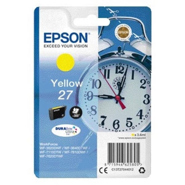 Epson Bläck T2704, 27 Original Gul C13T27044012