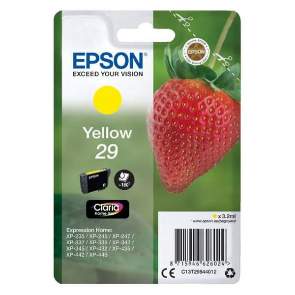Epson Bläck T2984, 29 Original Gul C13T29844012
