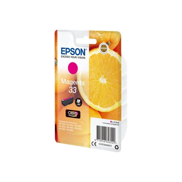 Epson Bläck T3343, 33 Original Magenta C13T33434012