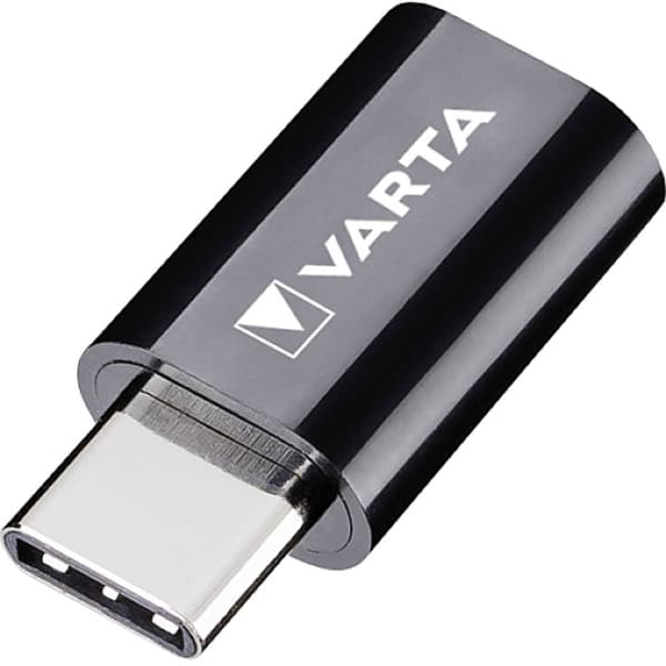 Varta USB 2.0 Adapter [1x USB-C® hane - 1x Micro-USB-hona] Charge & Sync Adap.