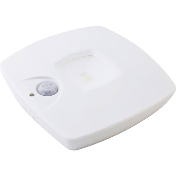 Müller-Licht 27700015 LED-nattlampa med rörelsedetektor Kvadratisk LED Dagsljusvitt Vit
