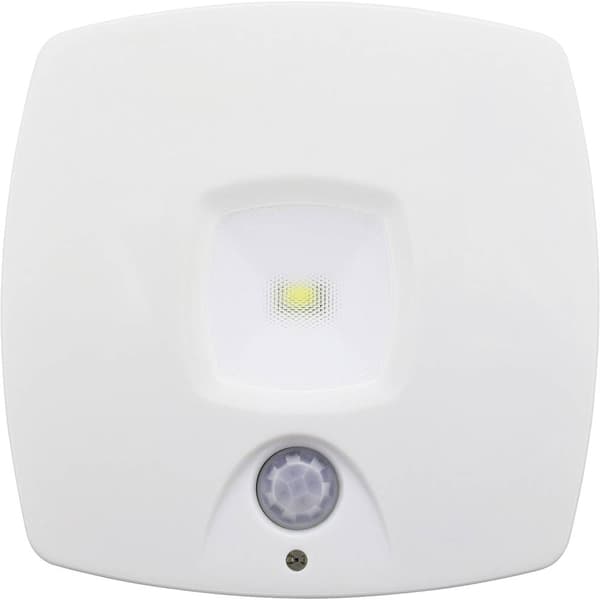 Müller-Licht 27700015 LED-nattlampa med rörelsedetektor Kvadratisk LED Dagsljusvitt Vit