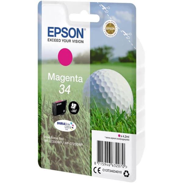 Epson Bläck T3463, 34 Original Magenta C13T34634010