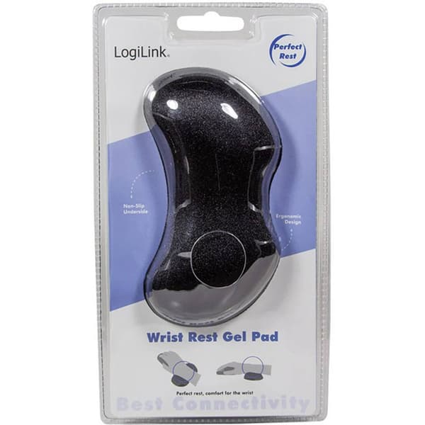 LogiLink ID0136 Gel-handledsstöd Ergonomisk Svart