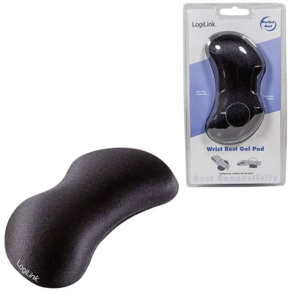 LogiLink ID0136 Gel-handledsstöd Ergonomisk Svart