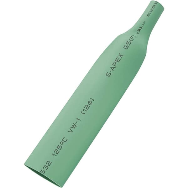 TRU COMPONENTS 1565145 Krympslang utan lim Grön 25 mm 12.50 mm Krympförhållande:2:1 5 m