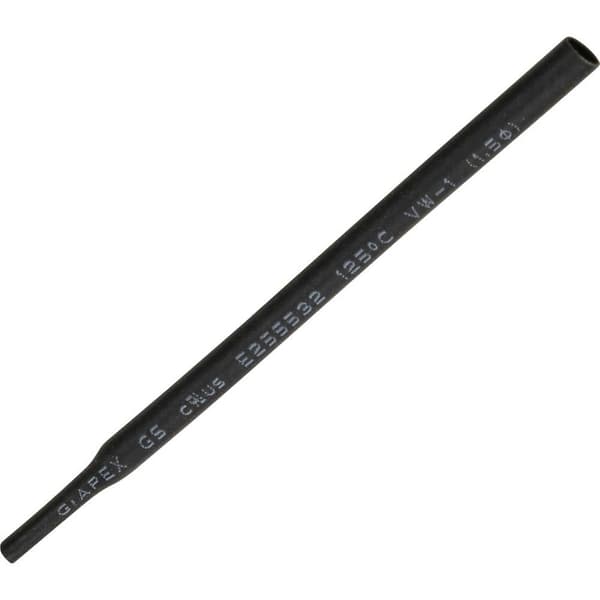TRU COMPONENTS 1566748 Krympslang utan lim Svart 1.50 mm 0.8 mm Krympförhållande:2:1 15 m