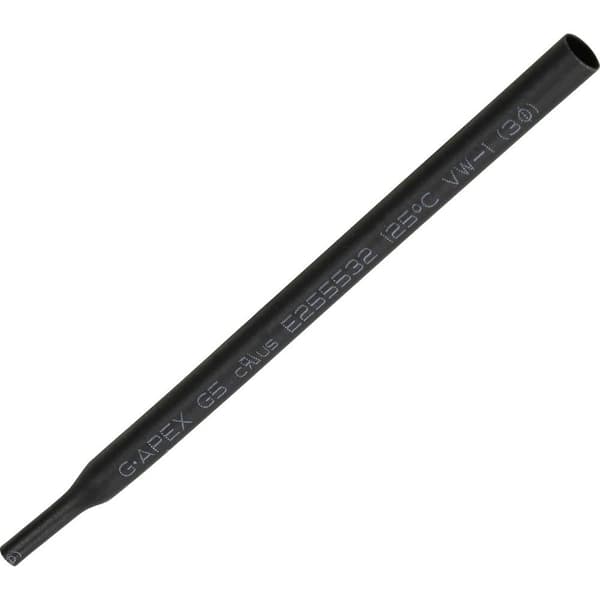 TRU COMPONENTS 1566753 Krympslang utan lim Svart 3 mm 1.50 mm Krympförhållande:2:1 15 m