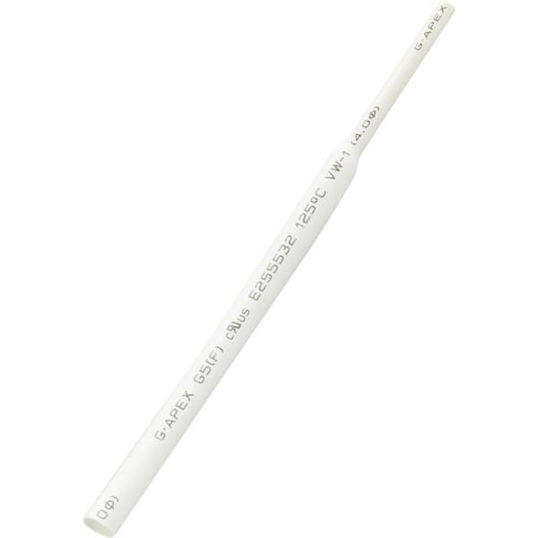 TRU COMPONENTS 1566759 Krympslang utan lim Vit 6 mm 3 mm Krympförhållande:2:1 10 m
