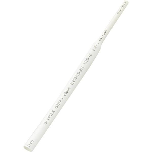 TRU COMPONENTS 1566764 Krympslang utan lim Vit 9 mm 4.50 mm Krympförhållande:2:1 10 m